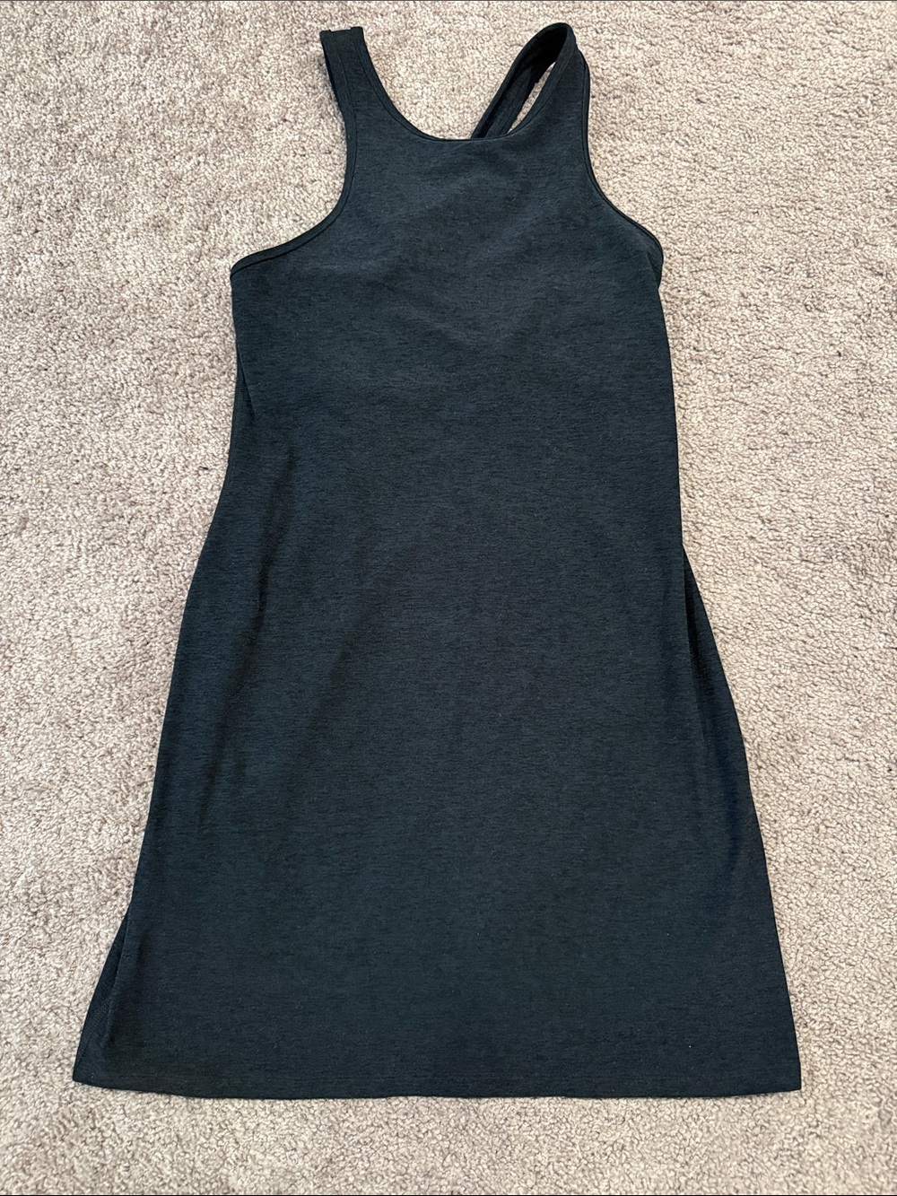 Beyond Yoga Black Cross Back Mini Dress